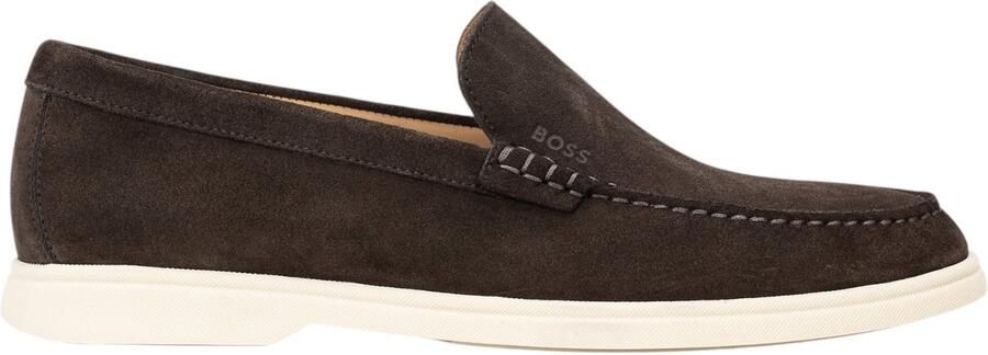 BOSS Heren Loafer Bruin 50543083 202 Sienne Loaf Sd N