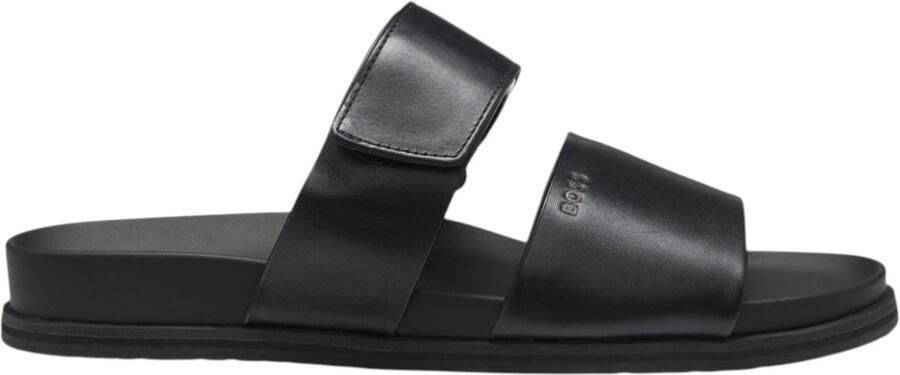 BOSS Heren Slipper Zwart 50563153 001 Hedrik Slon Budstr