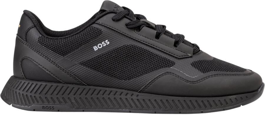 BOSS Heren Sneakers Zwart 50568928 005 Titanium