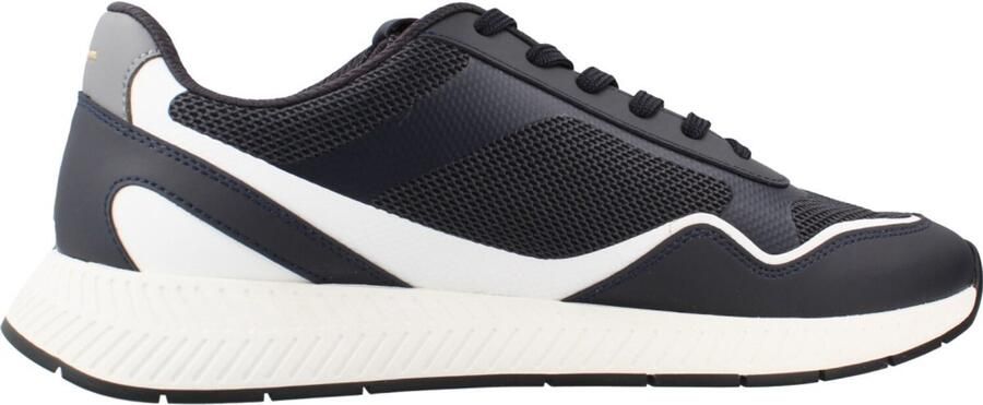 BOSS imitatieleren sneakers donkerblauw - Foto 4
