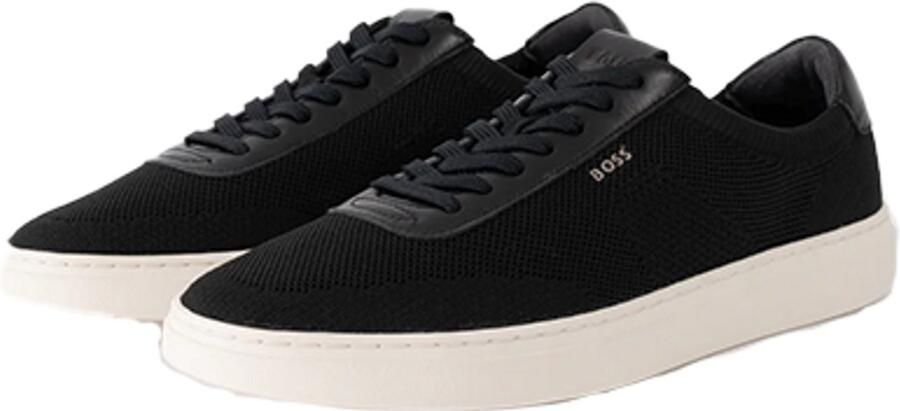 Boss low top sneakers met echt leer-garnering model 'KIERAN'