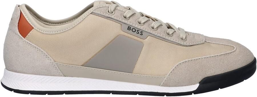 Boss Lage sneakers met applicaties in suèdelook model 'NITAN_LOWP_NYMITH'