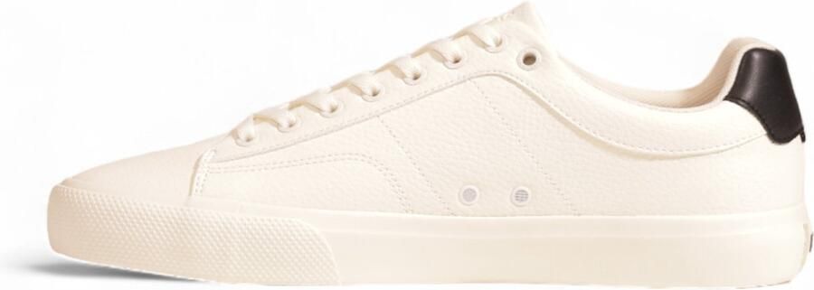 Hugo Boss Witte Leren Sneakers Rubber Zool Veters White Heren - Foto 2