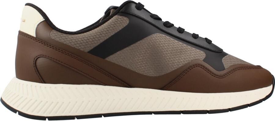 BOSS Sneakers laag 'Titanium' navy bruin bruin gemêleerd wit