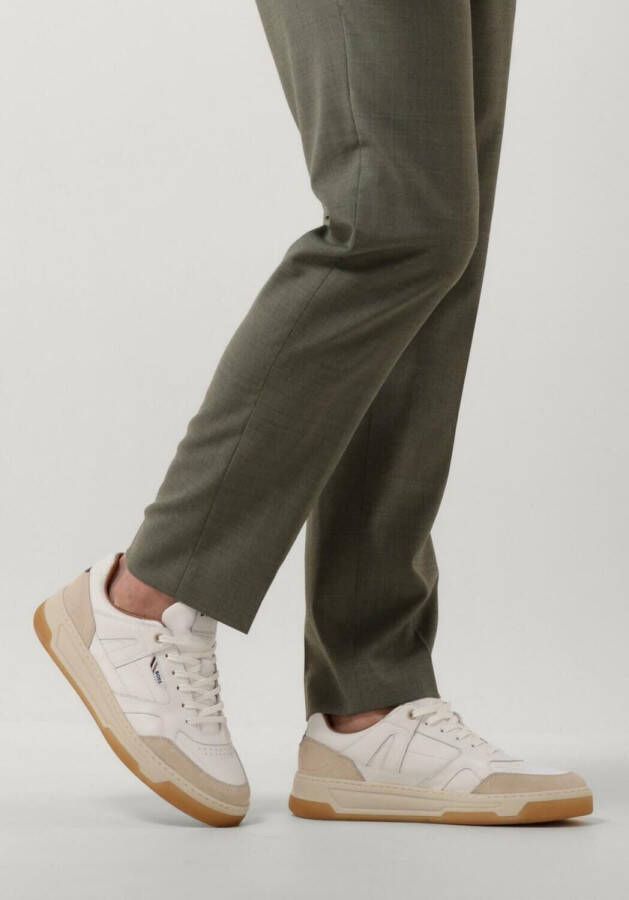BOSS Lage Sneakers Heren Brandon Tenn Maat: 41 Materiaal: Leer Kleur: Wit