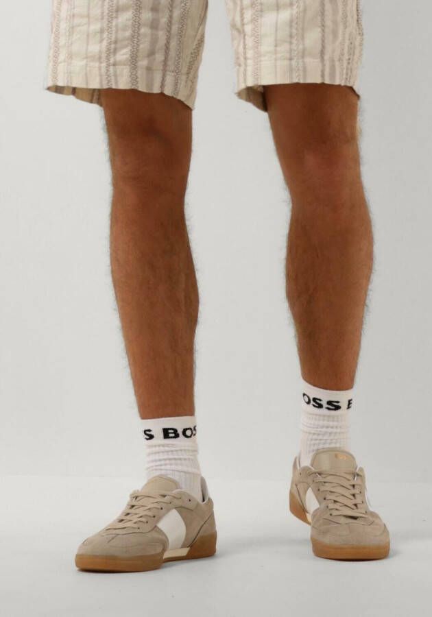 BOSS Lage Sneakers Heren Brandon_tenn Maat: 45 Materiaal: Suède Kleur: Beige