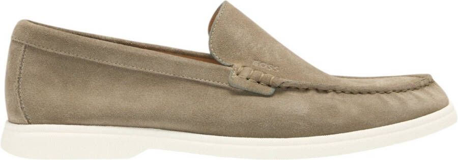 Boss Leren loafers met label in reliëf model 'Sienne'
