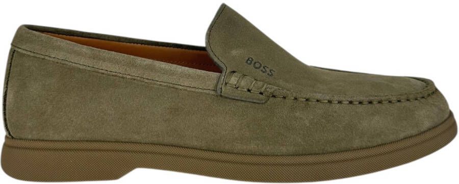 BOSS Heren Loafer Groen 50543083 343 Sienne Loaf