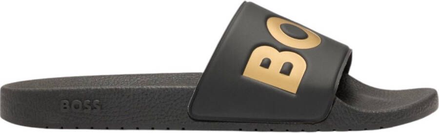 BOSS Heren Slippers Zwart 50536835 007 Aryeh_Slid_npvlg