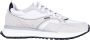 Hugo Boss Leren Sneakers Ronde Neus Logo Vetersluiting Beige Heren - Thumbnail 1