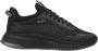 Hugo Zwarte sportieve sneakers met textiel bovenwerk - Thumbnail 1