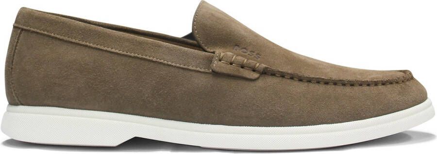 Boss InstapSchoen Bruin Mannen Lente Zomer Collectie Suède - Foto 4