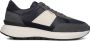 BOSS Lage Sneakers Heren Jace Runn Maat: 43 Materiaal: Leer Kleur: Blauw - Thumbnail 1