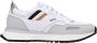 Hugo Boss Sportieve Stijl Witte Sneakers met Merks Kenmerkende Gestreepte Tape White Heren - Thumbnail 1