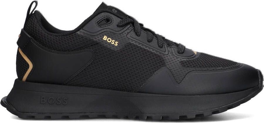 BOSS Lage Sneakers Heren Jonah Runn Maat: 41 Materiaal: Leer Kleur: Zwart