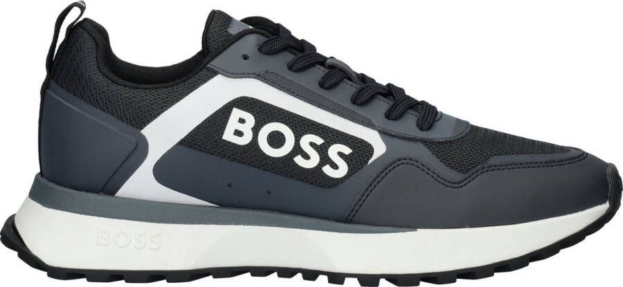 BOSS Jonah Runner heren sneaker Blauw wit