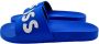 BOSS Kirk Slid rblg N slipper blauw combi 45 - Thumbnail 6