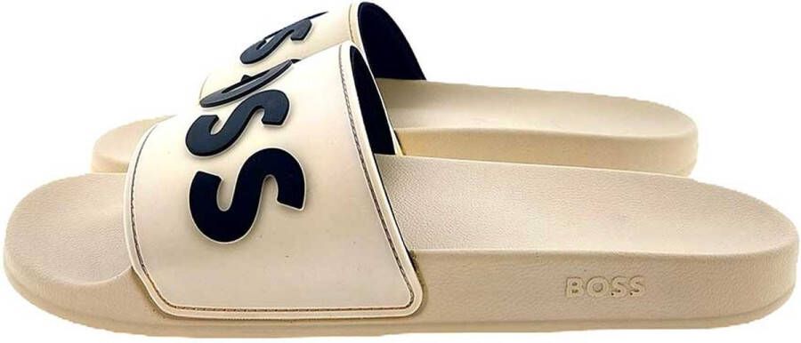 Hugo Boss Comfortabele Pantoffels voor Dagelijks Gebruik Beige Heren