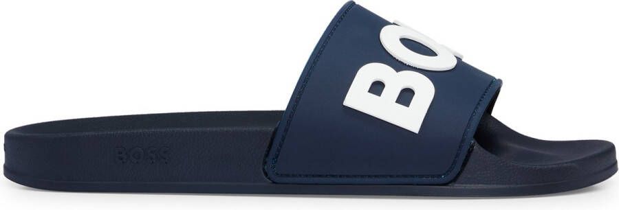 BOSS Kirk Slides Blauw Man