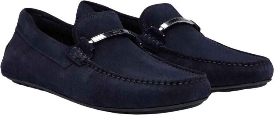 BOSS Loafers Heren Noel_mocc Maat: 46 Materiaal: Suède Kleur: Blauw - Foto 2