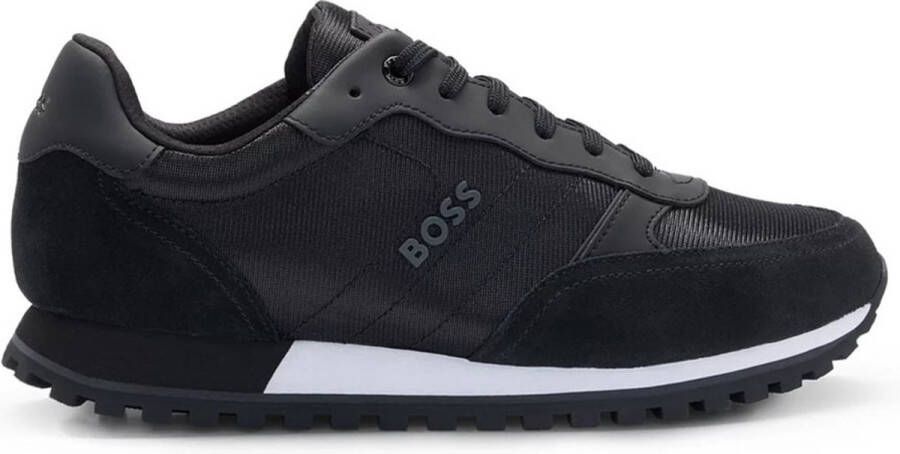 BOSS Lage Sneakers Heren Parkour-l Runn Maat: 43 Materiaal: Leer Kleur: Zwart - Foto 2