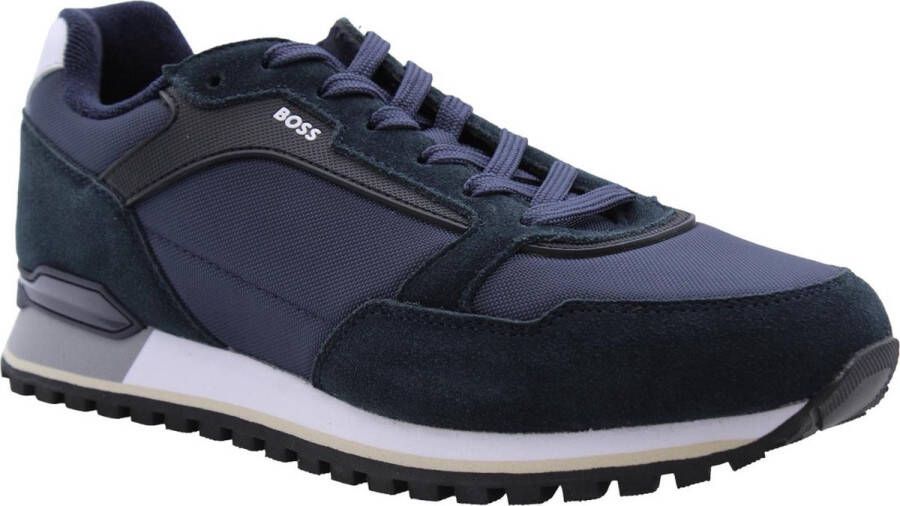 BOSS Lage Sneakers Heren Parkour-l_runn Maat: 40 Materiaal: Textiel Kleur: Blauw