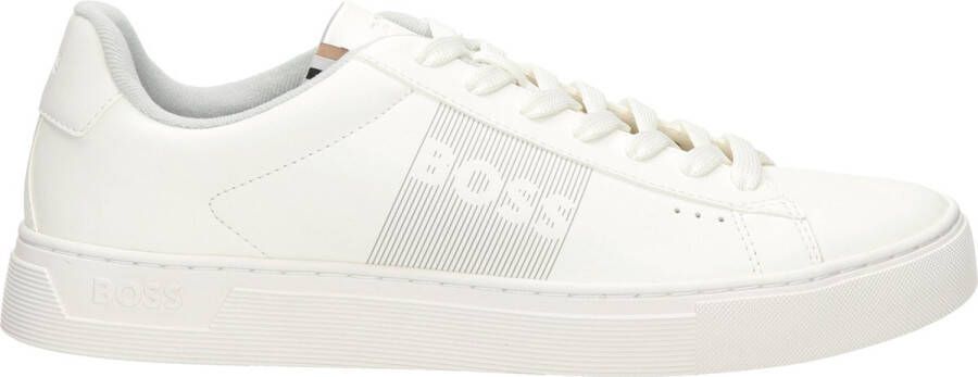 Hugo Boss Witte Slip-On Sneakers van Leer voor Heren White Heren