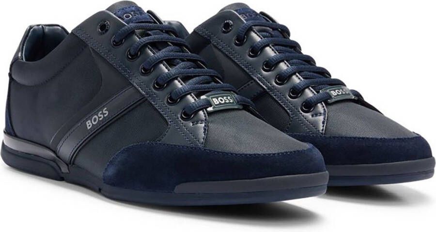 Hugo Boss Lage Sneakers Saturn Lowp Blue Heren