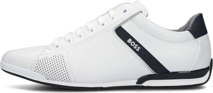 BOSS Lage Sneakers Heren Saturn Lowp Maat: 46 Materiaal: Leer Kleur: Wit