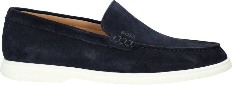 BOSS Loafers Heren Sienne_loaf Maat: 46 Materiaal: Suède Kleur: Blauw - Foto 2