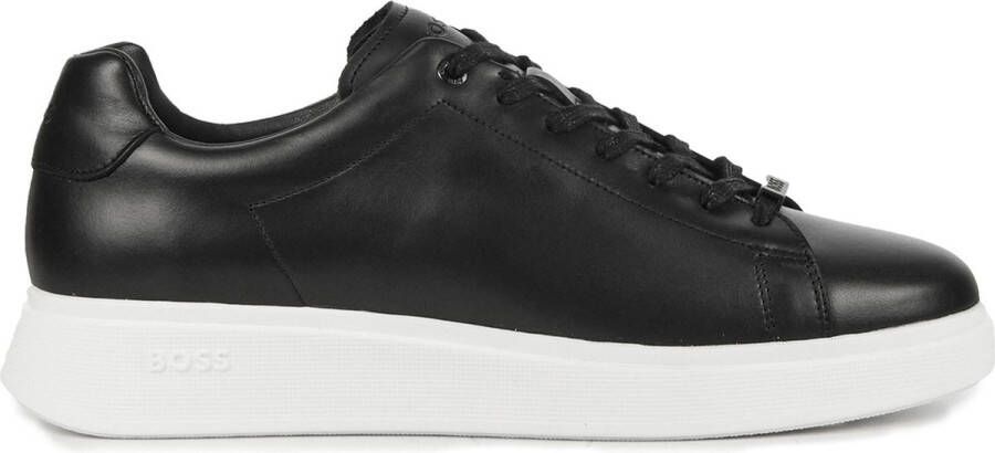 Sneakers zwart leer heren clearance