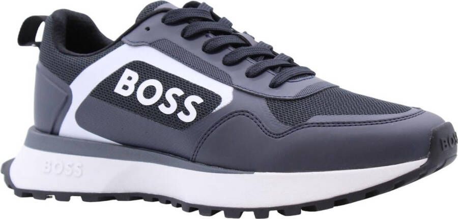 Hugo Boss Blauwe Lage Sneakers Jonah_runn Blue Heren