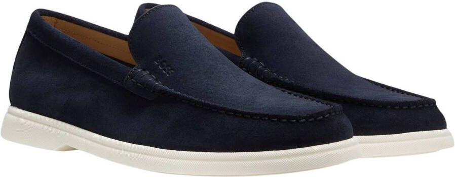 Boss Leren loafers met label in reliëf model 'Sienne'
