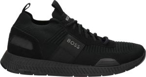 Hugo Boss Sorteer Sock Trainers met Repreve Upters Sko Zwart Heren