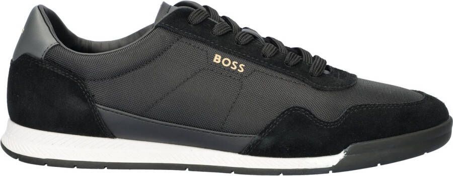 Boss Sneakers met labeldetails model 'Titanium'