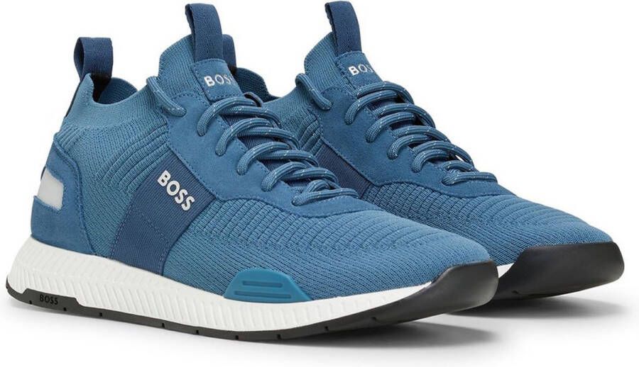Hugo Boss Heren Marine Titanium Runn W22 Schoenen Blauw Heren