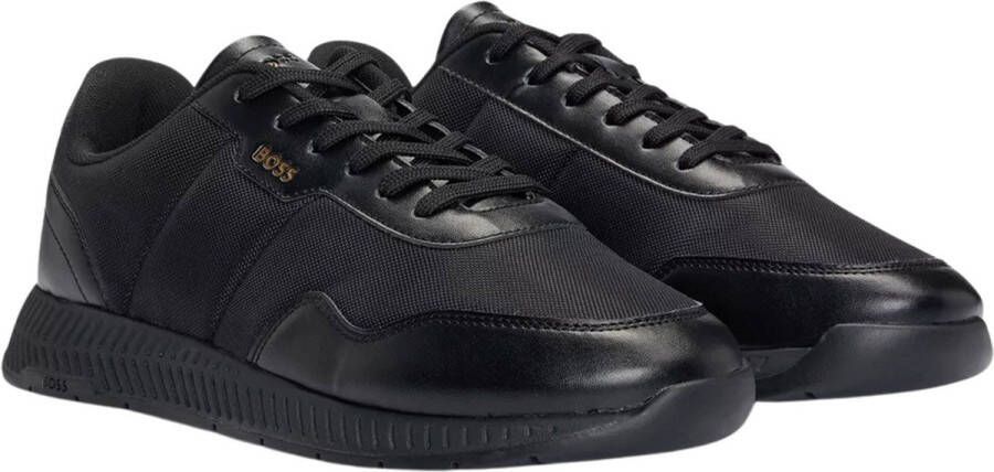 BOSS Lage Sneakers Dames Titanium Runn Maat: 42 Materiaal: Textiel Kleur: Zwart