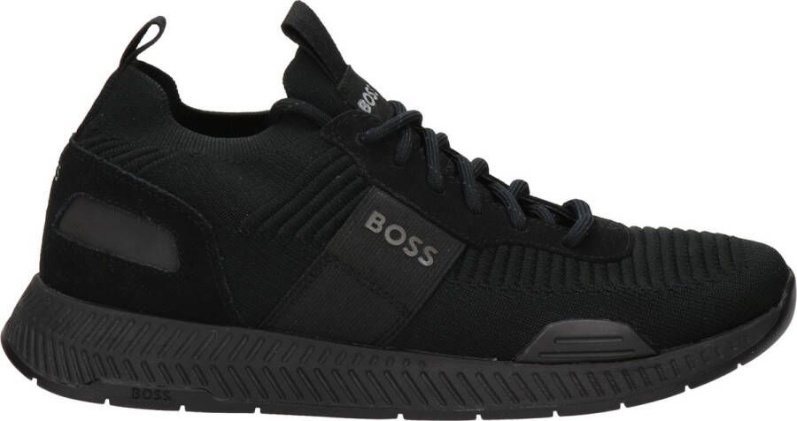 Boss Titanium Runner heren sneaker Zwart