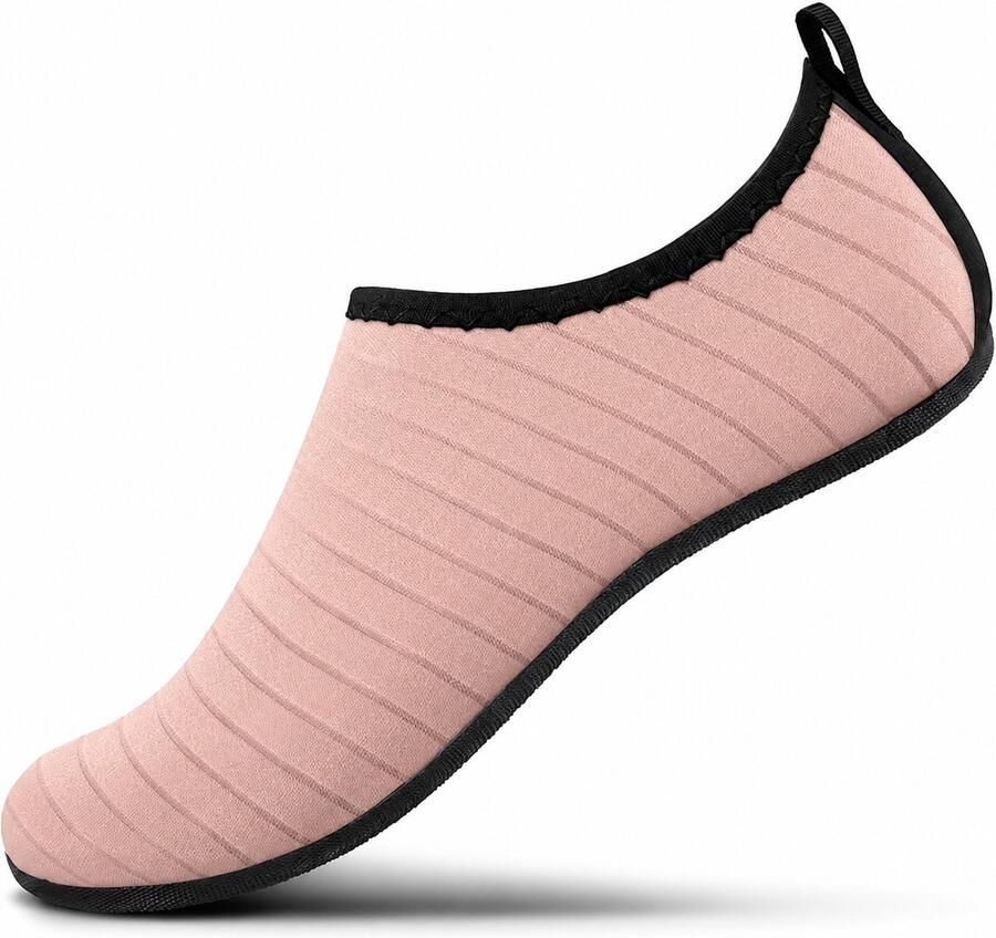 BOTC Waterschoenen Volwassenen Unisex Watersokken met Anti-Slip Zool Sneldrogend & Ademend Strandschoenen voor Zwemmen Surfen & Strand Roze