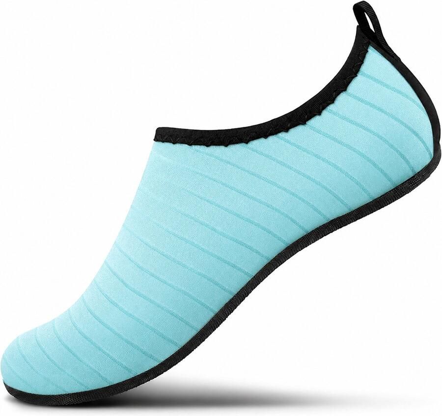 BOTC Waterschoenen Volwassenen Unisex Watersokken met Anti-Slip Zool Sneldrogend & Ade d Strandschoenen voor Zwem Surfen & Strand Lichtblauw
