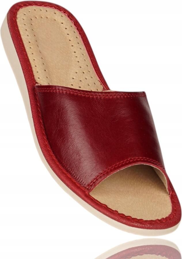 Botiga Dames Leren Pantoffels Bordaux Comfort & Stijl