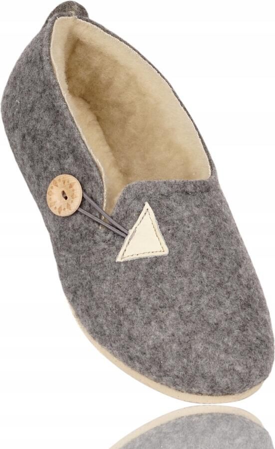 Botiga Dames Pantoffels met Wol Gevoerd Filc Antislip Zool