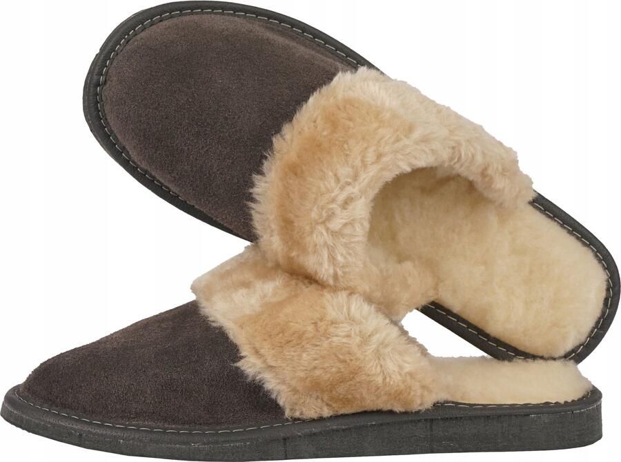 Botiga Dames Pantoffels van Zacht Suède met Wol Warm & Comfortabel