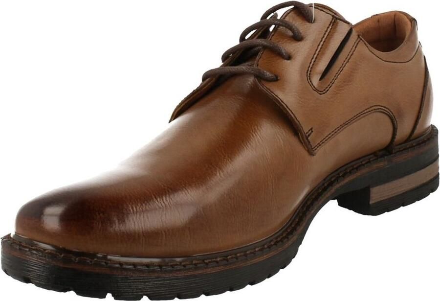 Bottesini Heren Veterschoen Bruin Cognac - Foto 3