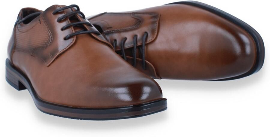 Bottesini Heren Veterschoen Cognac