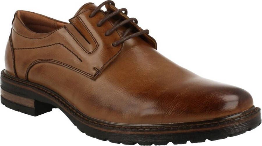 Bottesini Heren Veterschoen Bruin Cognac
