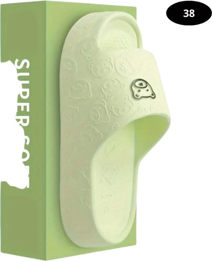 Bovista Badslippers & Comfortabel Flip Flops Sauna Zomer Groen