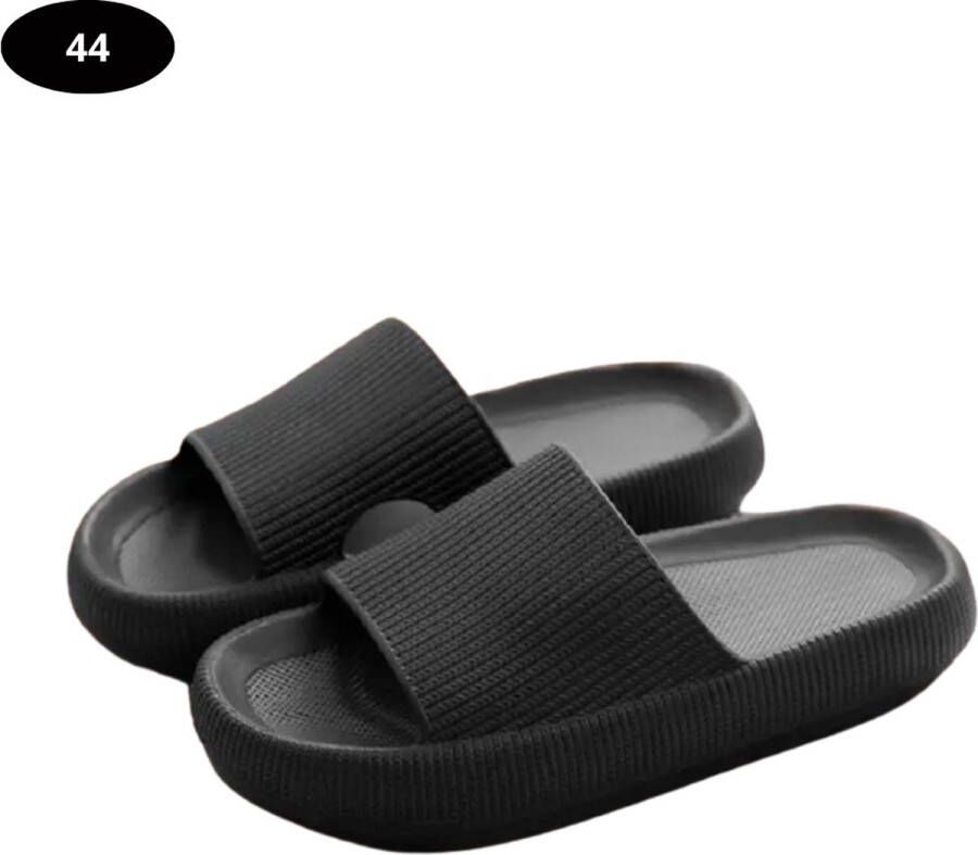 Bovista Badslippers & Comfortabel Flip Flops Sauna Zomer Zwart