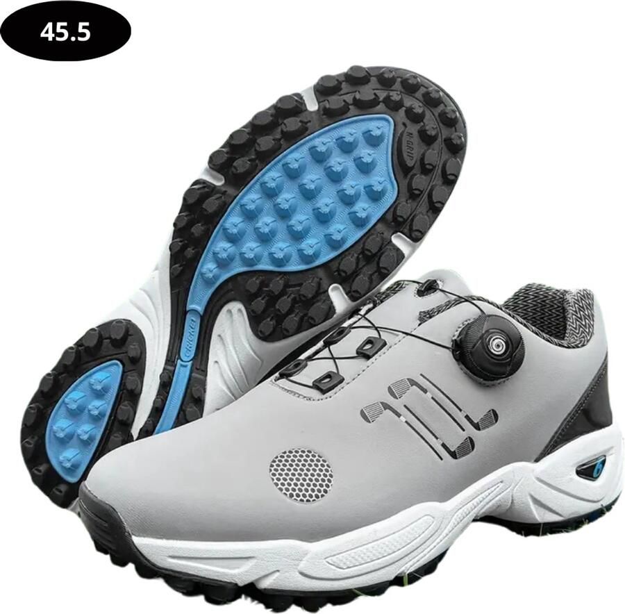 Bovista Golfschoenen Heren Sneakers Golfkleding Golfschoenen Antislip Waterdicht Golfen Grijs