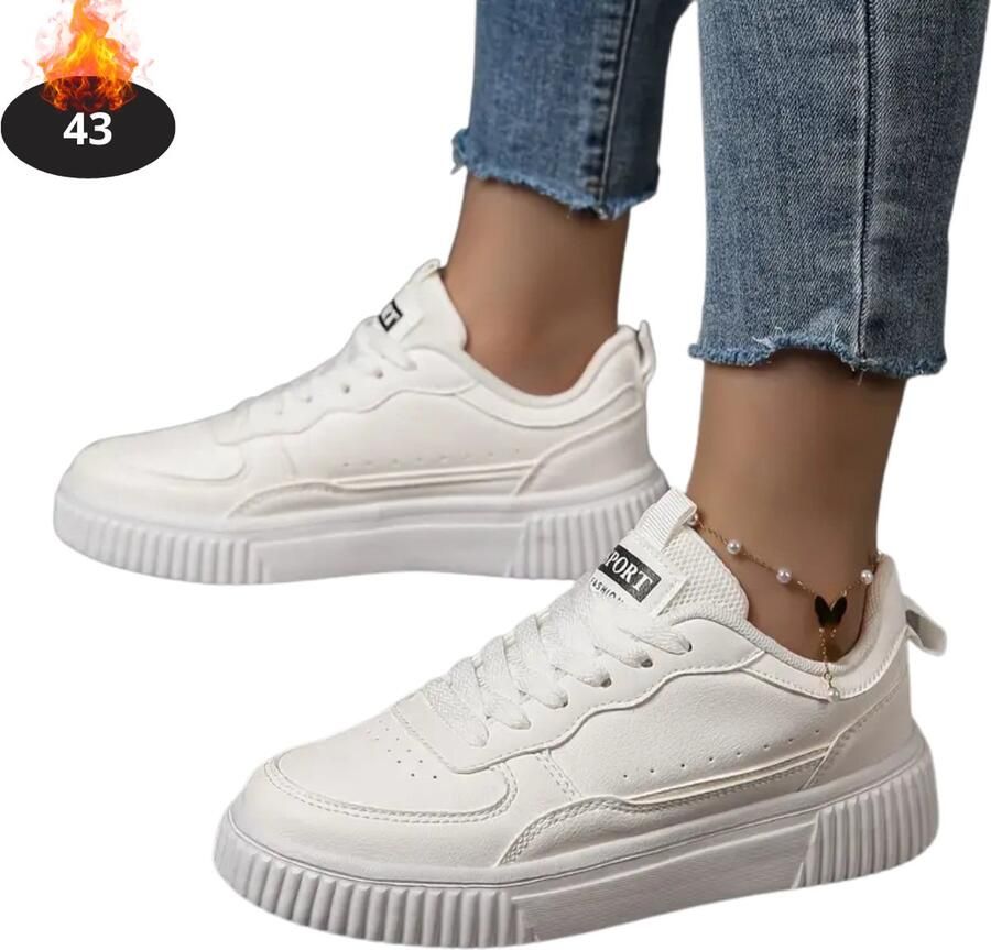 Bovista Schoenen Dames Sneakers Comfortabel Casual Volwassen Wit